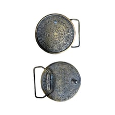 Vintage Bergamot 1974 Aztec Calendar Belt Buckle