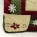 Christmas Poinsettia Quilted Embroidered Pillows