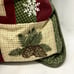 Christmas Poinsettia Quilted Embroidered Pillows