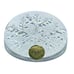 Genuine Lead Crystal Echt Bleikristall 24% PBO Snowflake Bubble Dome Paperweight
