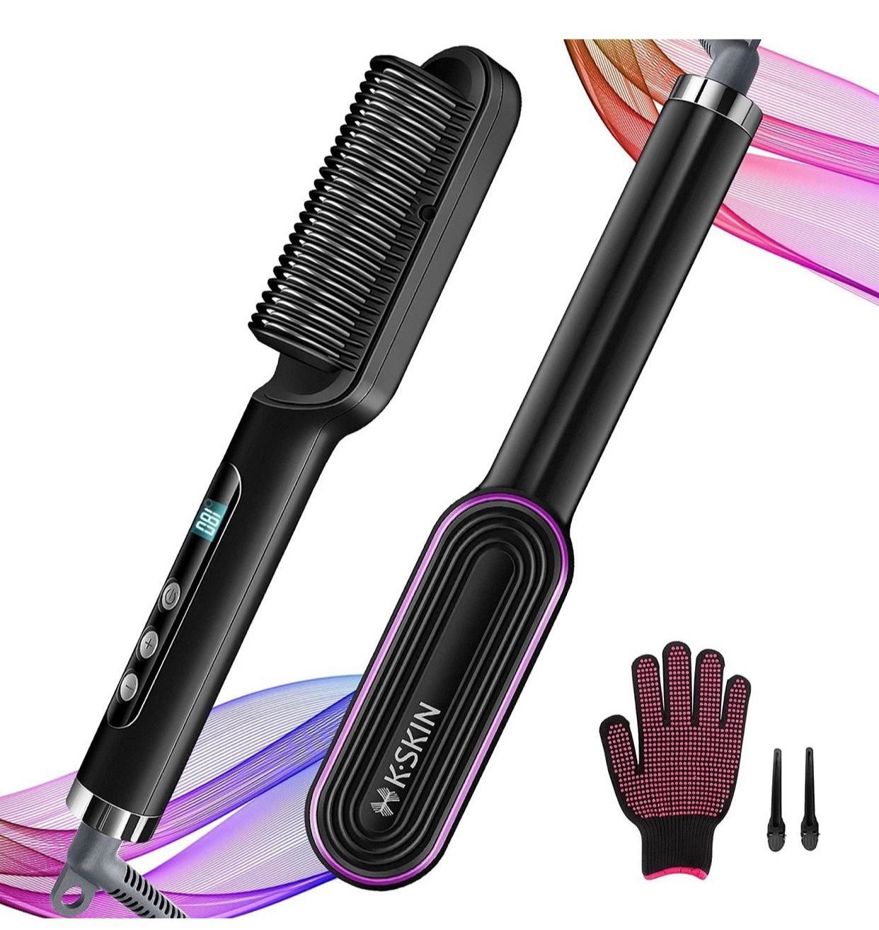 Fast Heating Hair Straightener Brush -