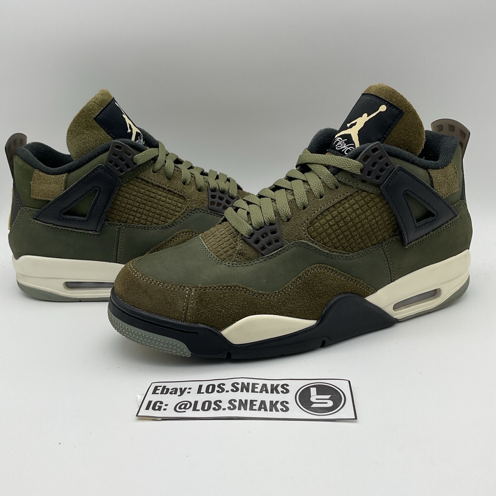 Size 10.5 - Jordan 4 SE Retro Low Craft - Olive (FB9927-200)