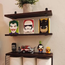 Bathroom 3 Tire Shelves Over Toilet Floating Bathroom Shelves Wall Mounted