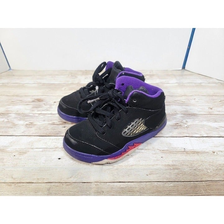 Nike Air Jordan 5 V Retro Raptors Fierce Purple Size 9C Basketball 725172-017