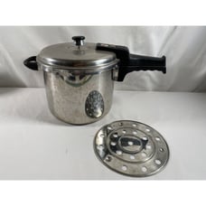 Innova 10 Quart Stainless Steel Pressure Cooker 42110 Korea w/Jiggle & Rack READ