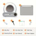 Automatic Cat Litter Box, Includes Litter Mat, Suitable For 1-3 Cats, 65l+9l Lar