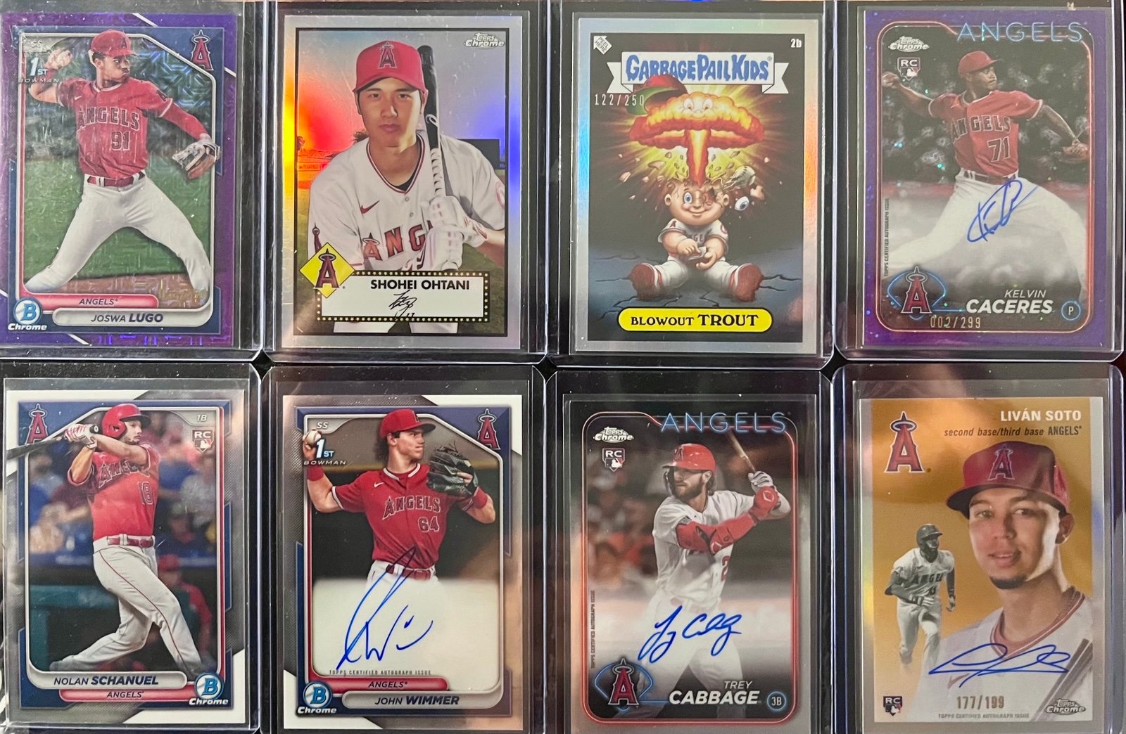 Topps Baseball Ultimate Los Angeles Angels 8-Card Collectors Lot !!!