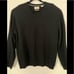 Weatherproof black merino/cashmere sweater, very elegant and warm, stylish, XL