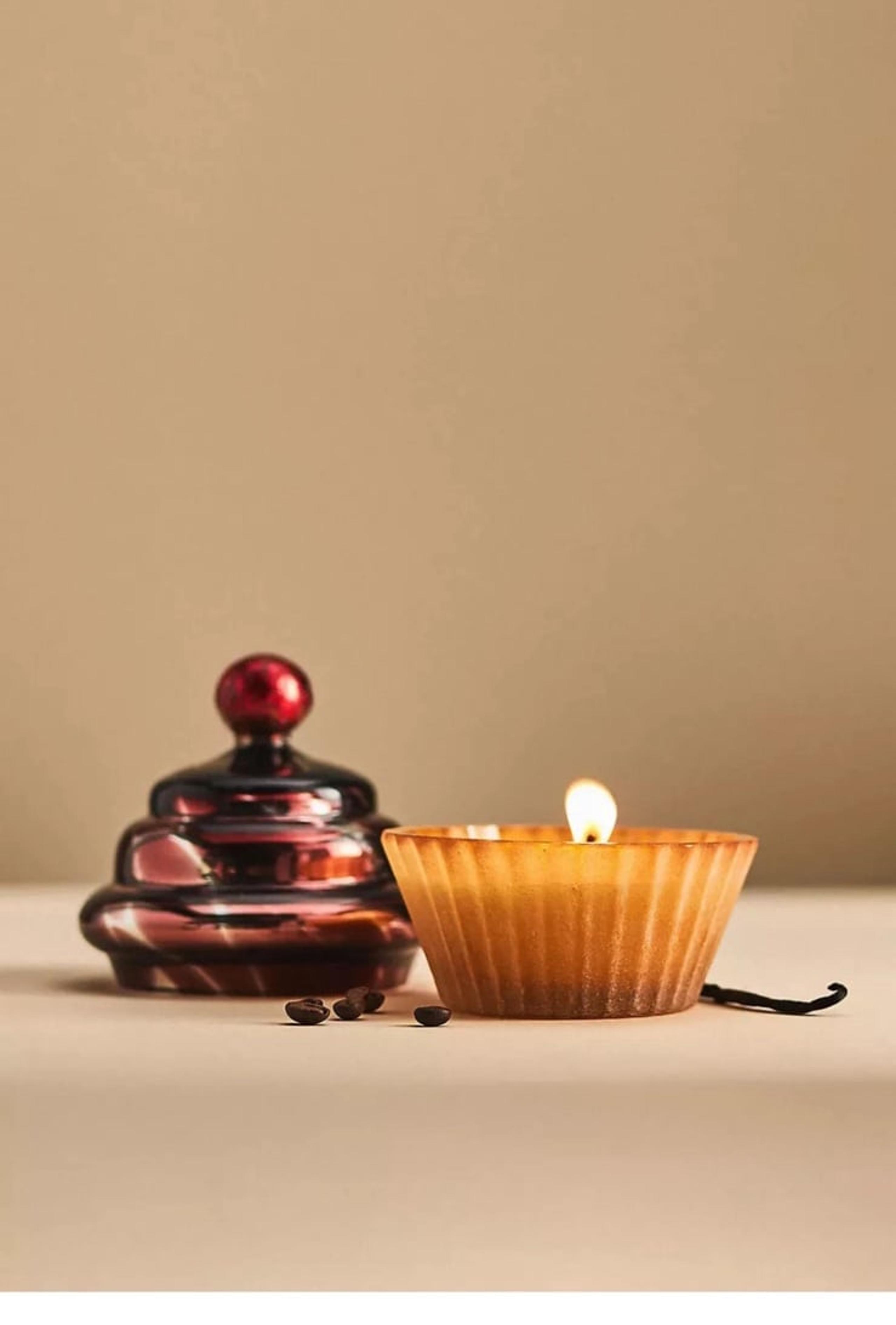 Anthropologie Cupcake Gourmand Caramel Café Glass Candle REFILL
