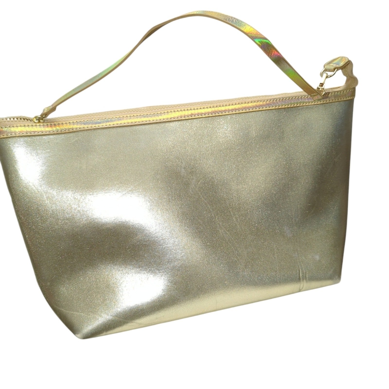 Lilly Pulitzer zip large clutch Gold Metallic Bag