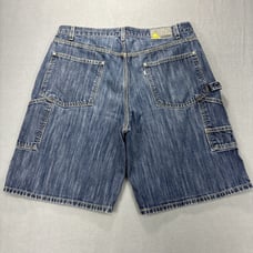 VTG Levis Silver Tab Carpenter Shorts Mens 36 Blue Denim Loose Baggy Skater 02