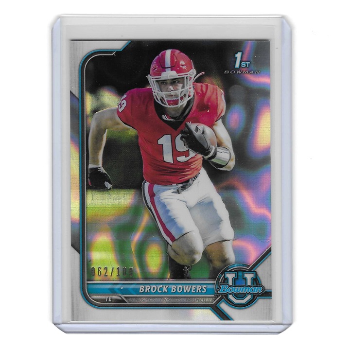 2022 Bowman U Raywave Refractor #83 Brock Bowers 062/100