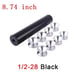 8.74 Inch Black 5/8-24 OR 1/2-28 Automotive Fuel Filter