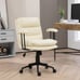 PU Leather Upholstered Office Chair w/Double-Tier Padded,Height &Back Adjustable