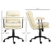 PU Leather Upholstered Office Chair w/Double-Tier Padded,Height &Back Adjustable