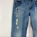 American Eagle distressed plaid patch jeans 30/32