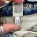 American Eagle distressed plaid patch jeans 30/32