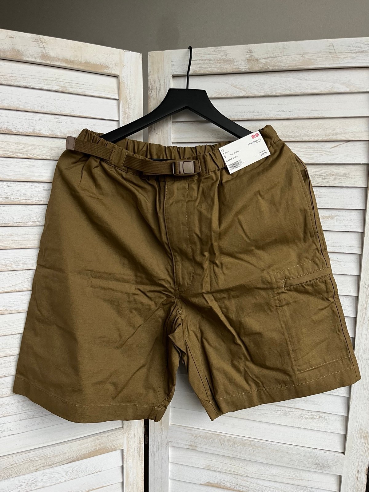 NWT Uniqlo U x Lemaire Climbing Shorts Brown Size S 27-30in