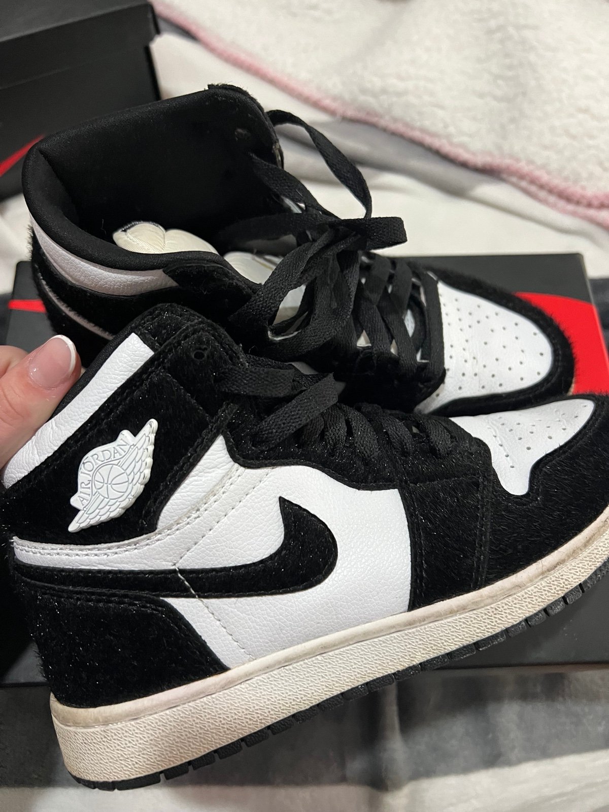 Jordan 1 OG Retro high twist panda size 5.5y
