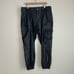 Fashion Nova Black Faux Leather Cargo Joggers Size 2X