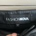 Fashion Nova Black Faux Leather Cargo Joggers Size 2X