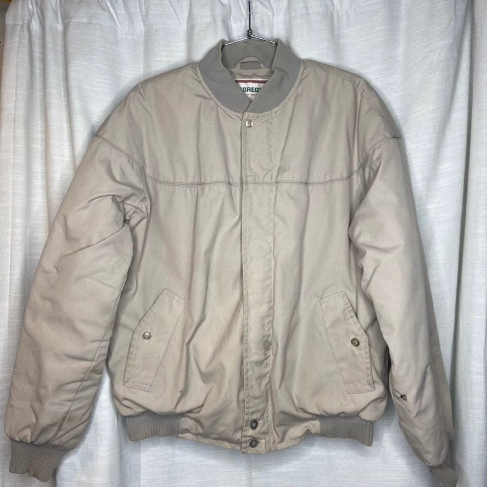 Men's Vintage McGregor Beige Windbreaker Jacket (M)