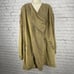 Free People Brown Grunge Asymmetric Zipped Oversized Long Hoodie Size Small S