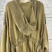 Free People Brown Grunge Asymmetric Zipped Oversized Long Hoodie Size Small S
