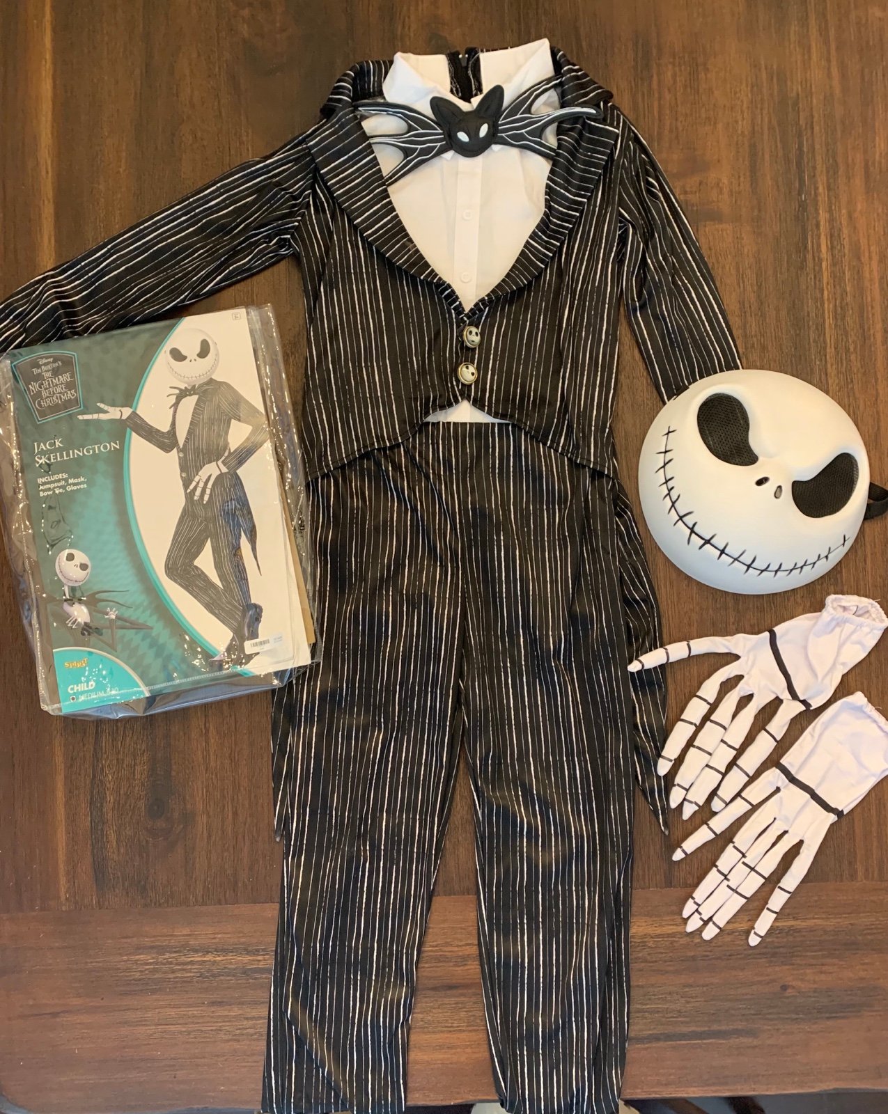 NBC Jack Skellington Costume Child Size 8-10
