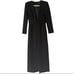 Banana Republic Black Jumpsuit Women's 2 Deep V-Neck Wide Leg Holiday Party NEW