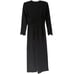 Banana Republic Black Jumpsuit Women's 2 Deep V-Neck Wide Leg Holiday Party NEW