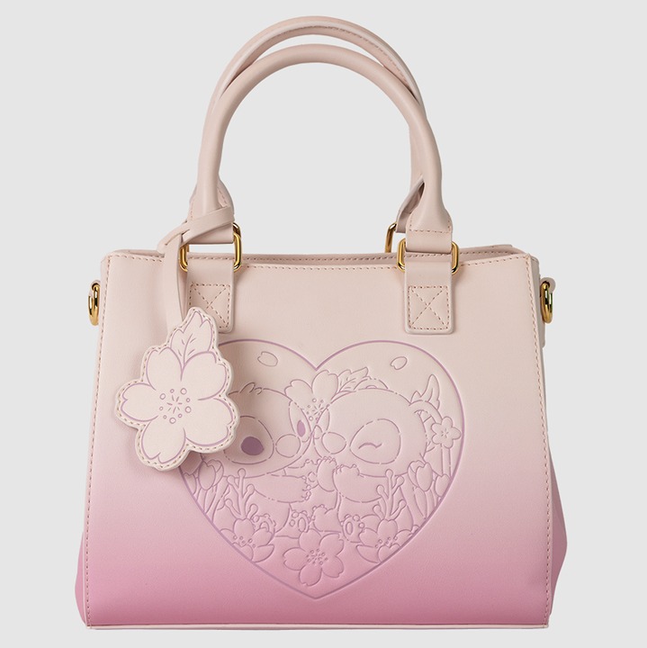 Stitch & Angel Cherry Blossom Heart Crossbody Bag