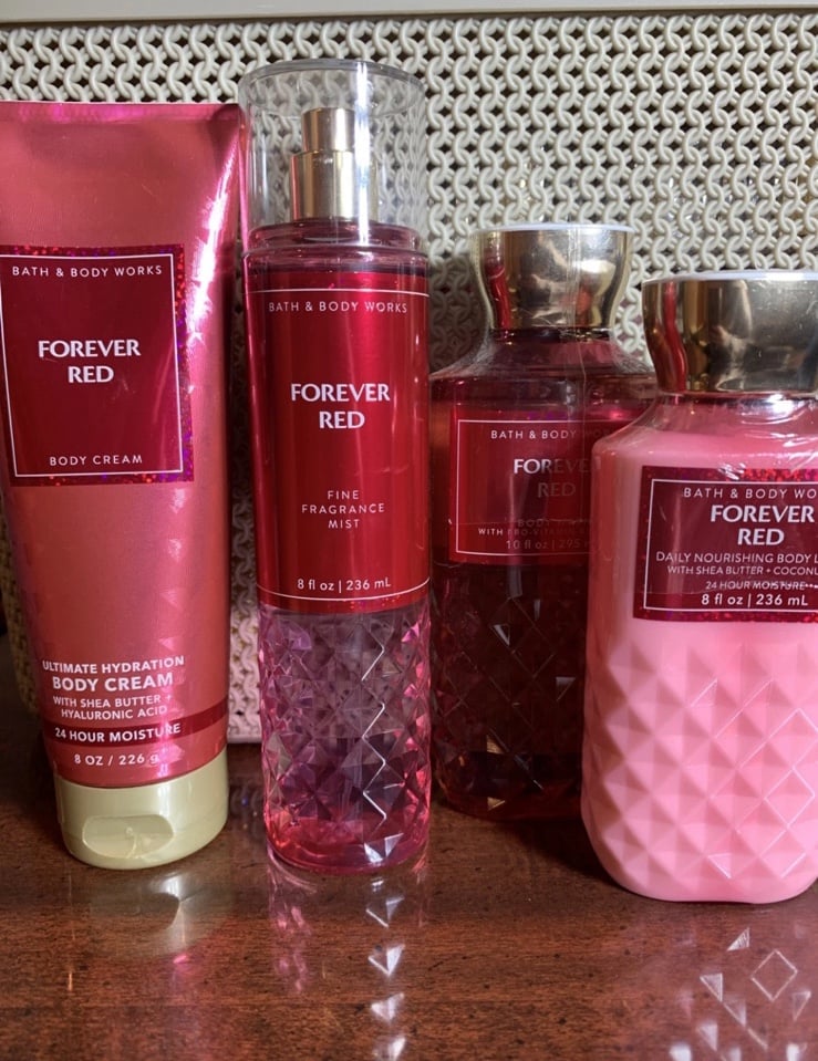 Bath and Body Works Forever Red set