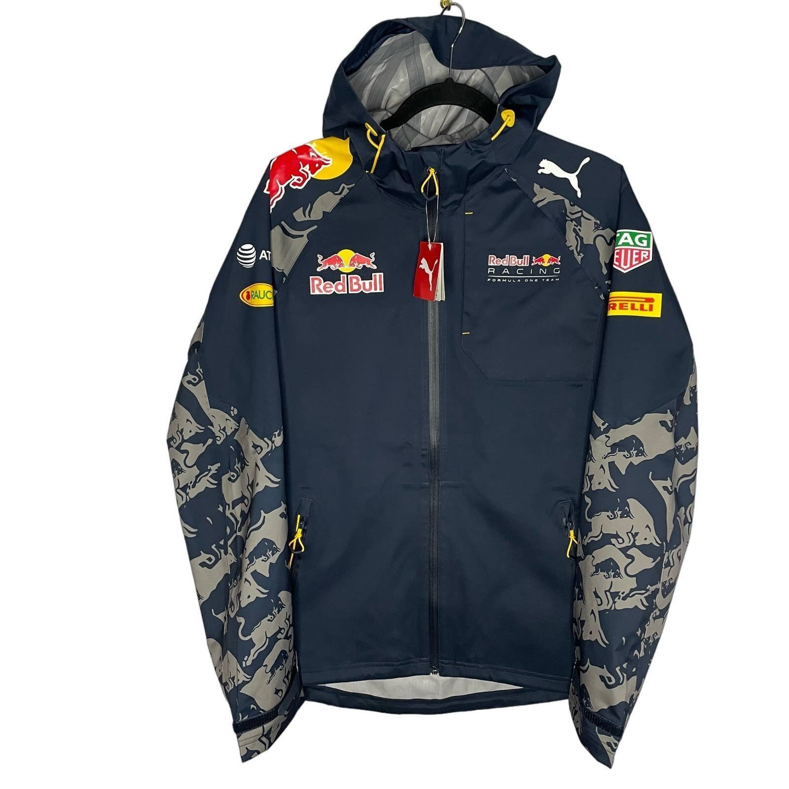 Red Bull Racing Formula One Team Rain Jacket Max Verstappen Puma Blue