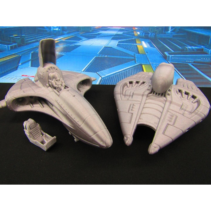 Star Fighter Space Ship Pair 3D Print