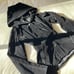 PBD 70s black made in hong kong belted hooded button down jacket womens 7
