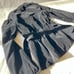 PBD 70s black made in hong kong belted hooded button down jacket womens 7
