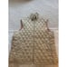 Lands' End Quilted Women's Vest, Beige, Size L.