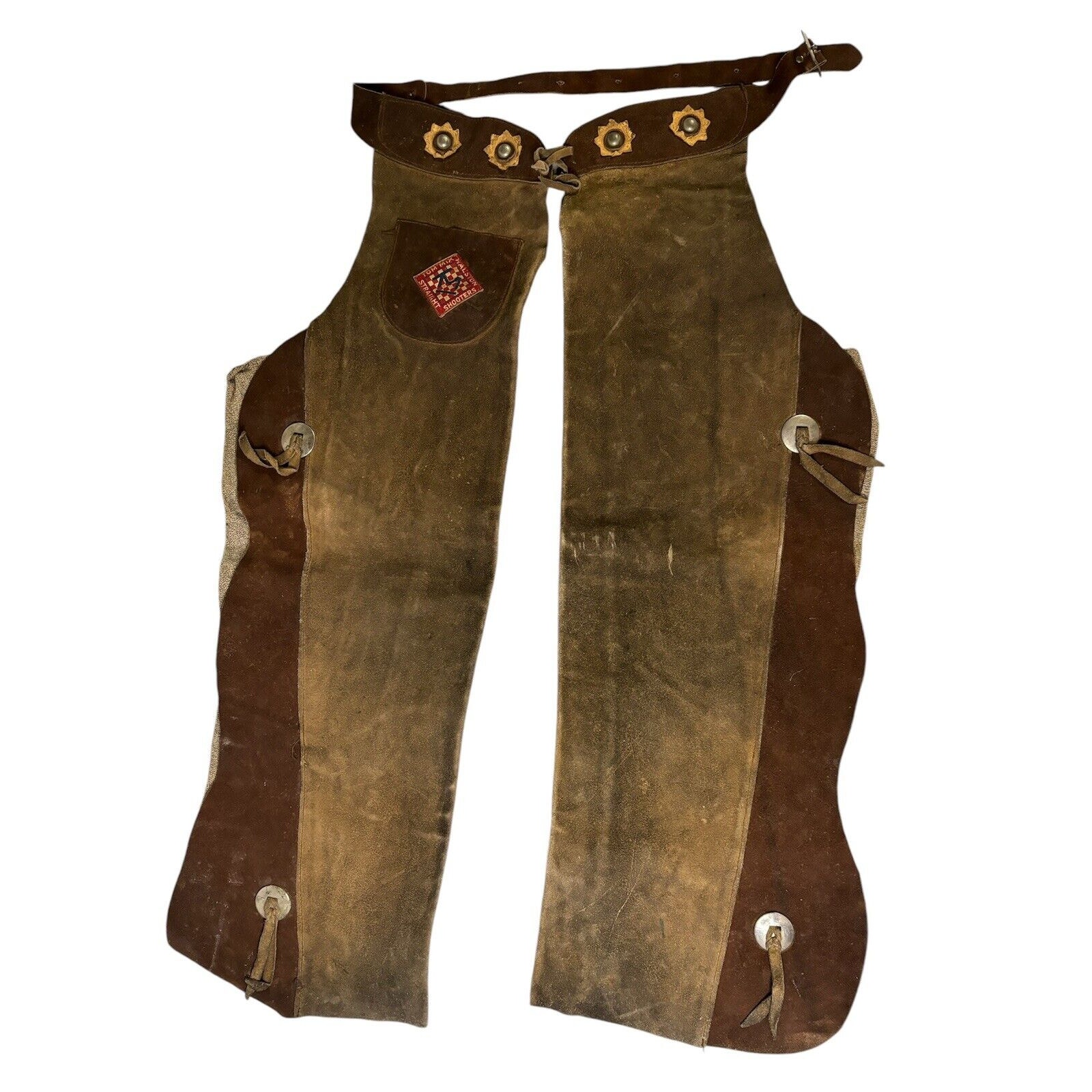 1930`S TOM MIX RADIO Premium RALSTON Straight Shooters Childs Suede Cowboy Chaps