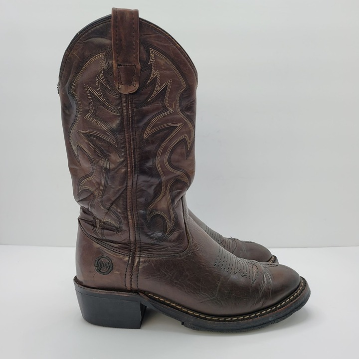 Double H Ranchwell Men's Dark Brown Cowboy Boots DH1554 US Size 7.5D