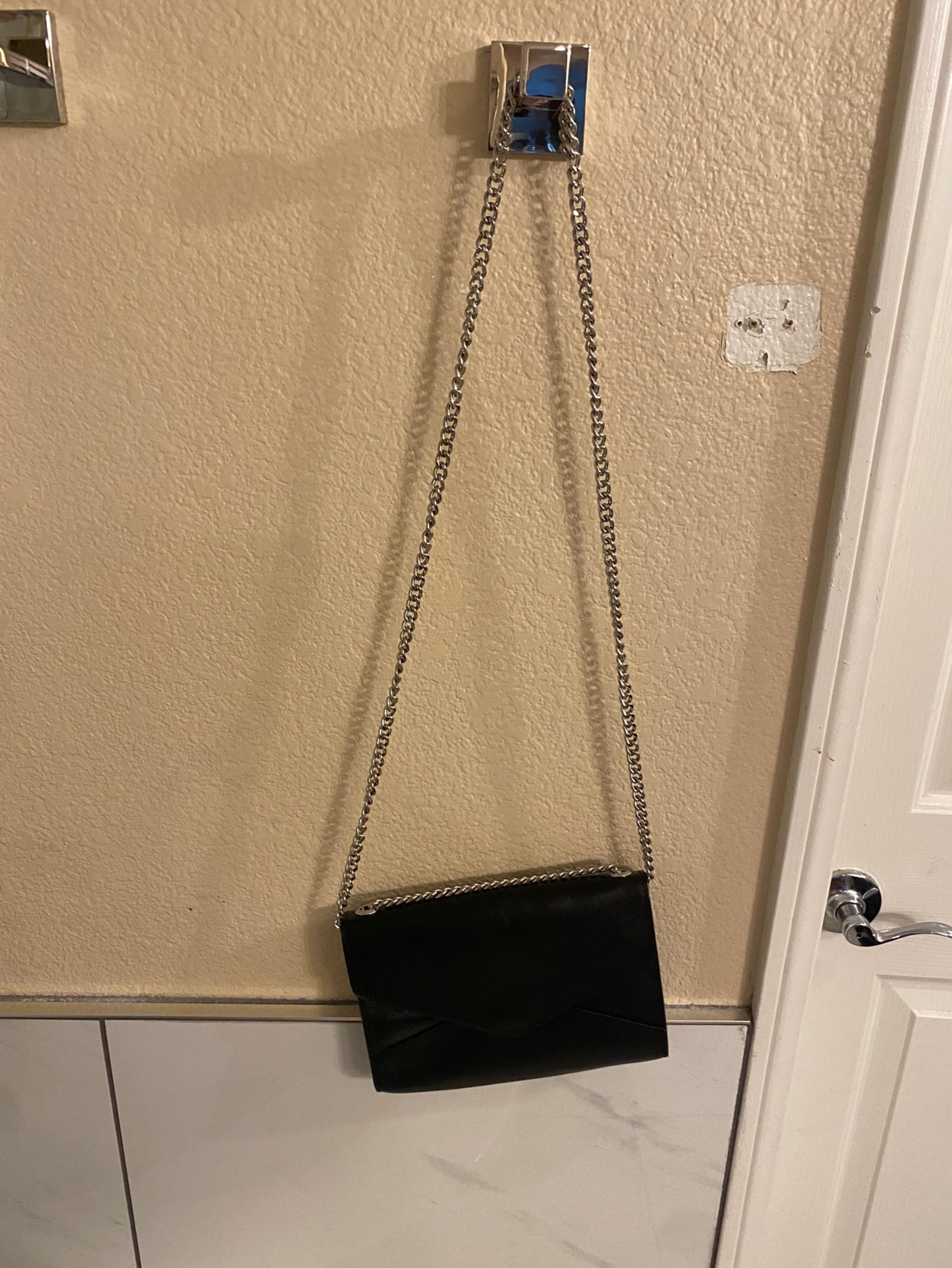 Silver chain handbag shoulderbag