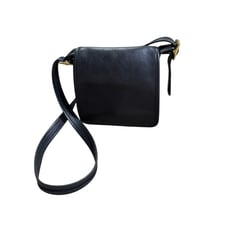Vintage Coach Legacy Studio Flap Medium Crossbody Bag Black Leather Y2K 9145