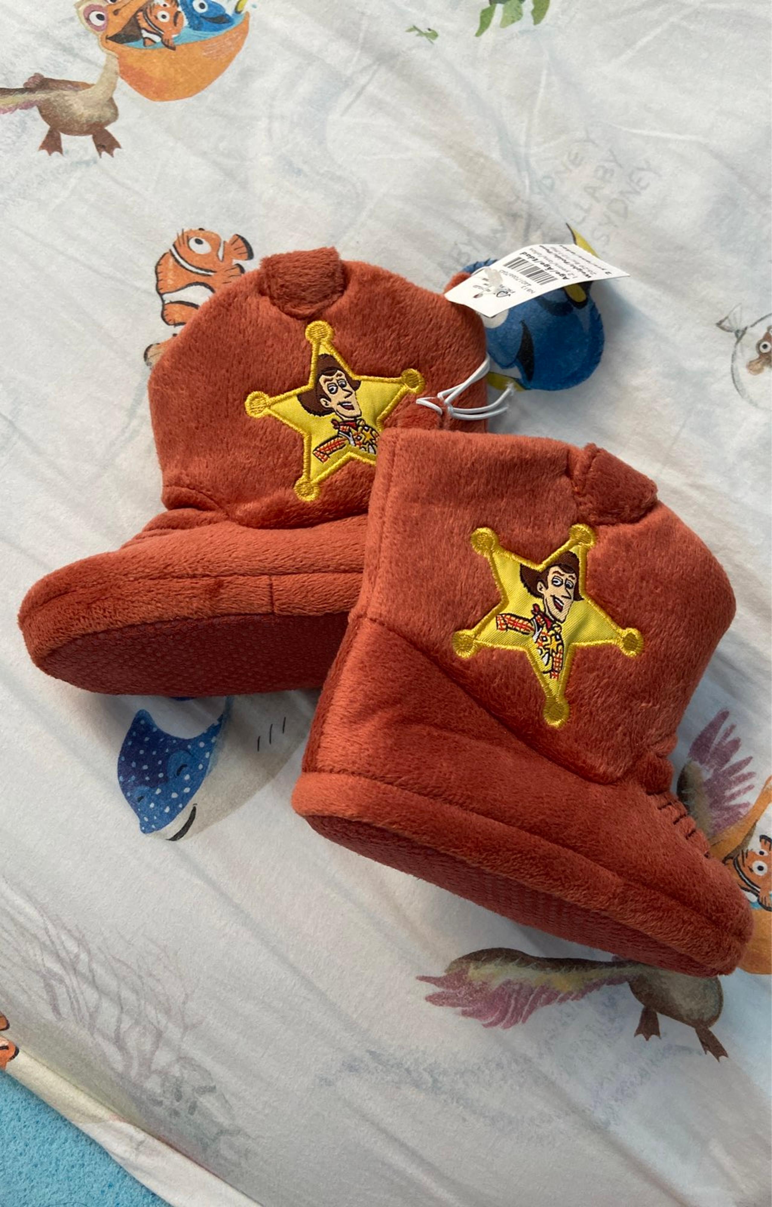 Disney Toy Story Woody Boot Slippers 1-2