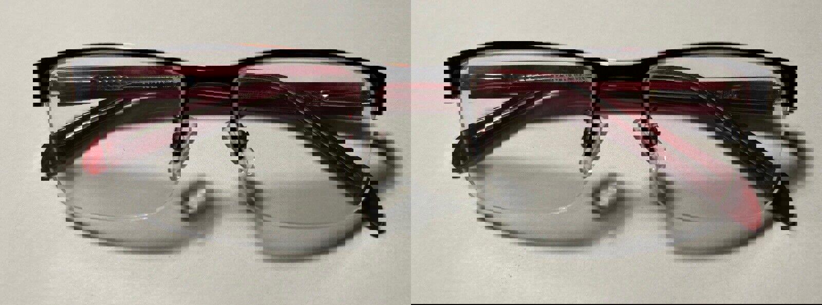 Prada red Eyeglass frames Top half rims 3058/ 51-18-135 Frames Only
