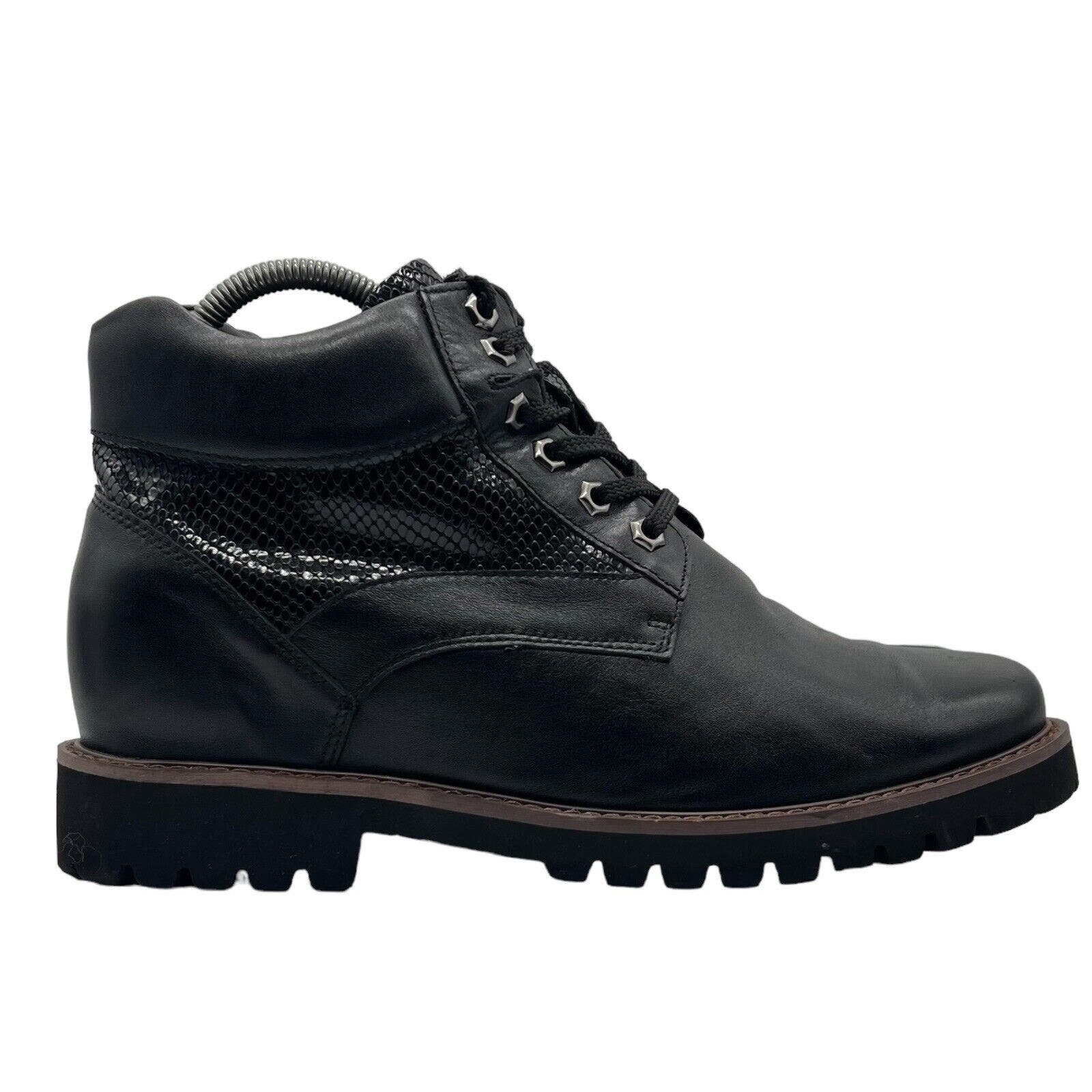 CMR Chamaripa Boots Men Size 10.5 Height Increase Black 9cm Elevator Shoes