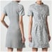 Thakoon Addition Dress Womens 0 Black Grey Paisley Brocade Jacquard Knit