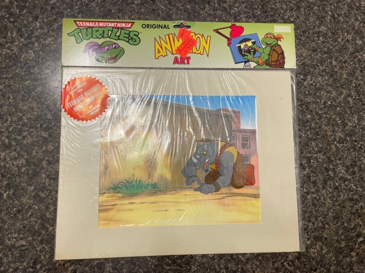 Teenage Mutant Ninja Turtles Animation Art TMNT Production Cel With COA Sealed