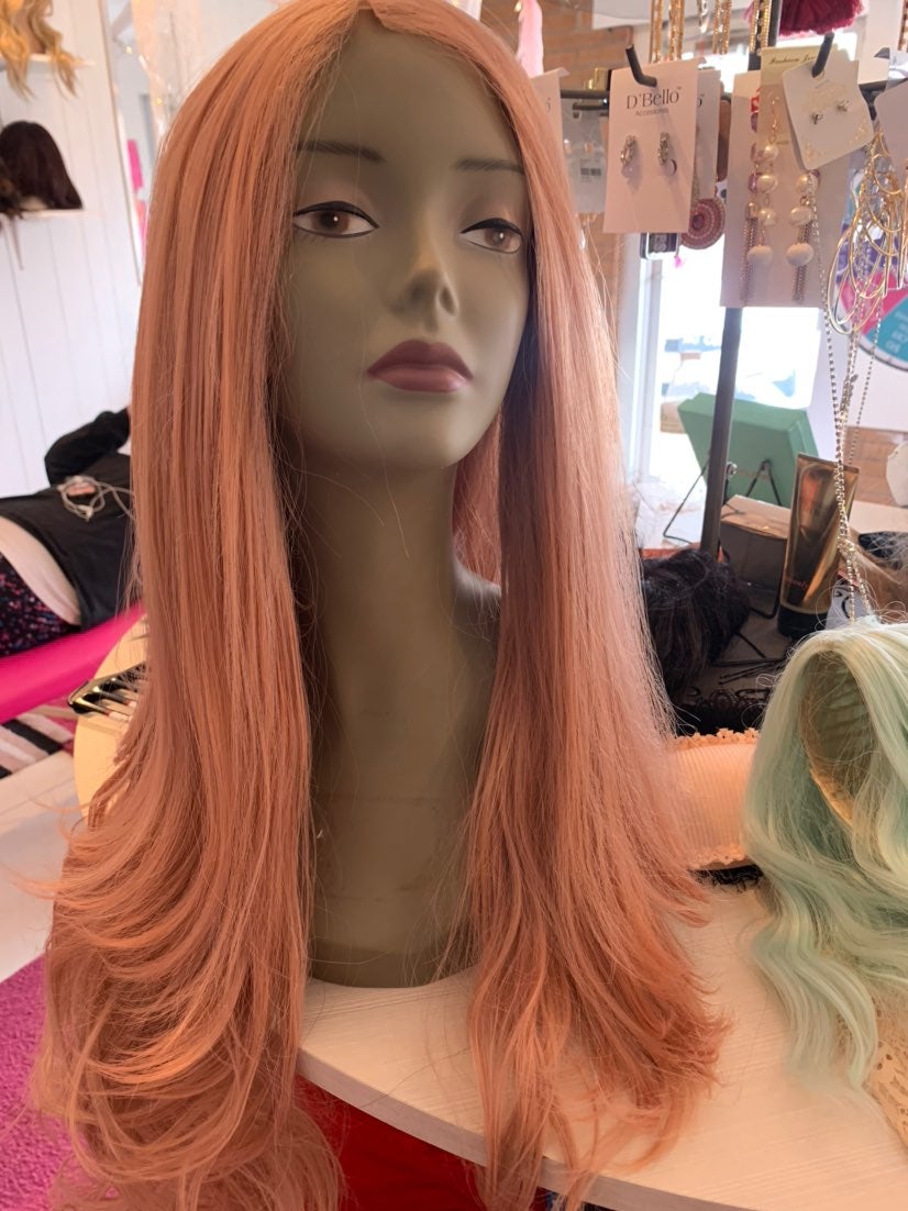 Hair Blend Pink Strawberry Ombré Wig