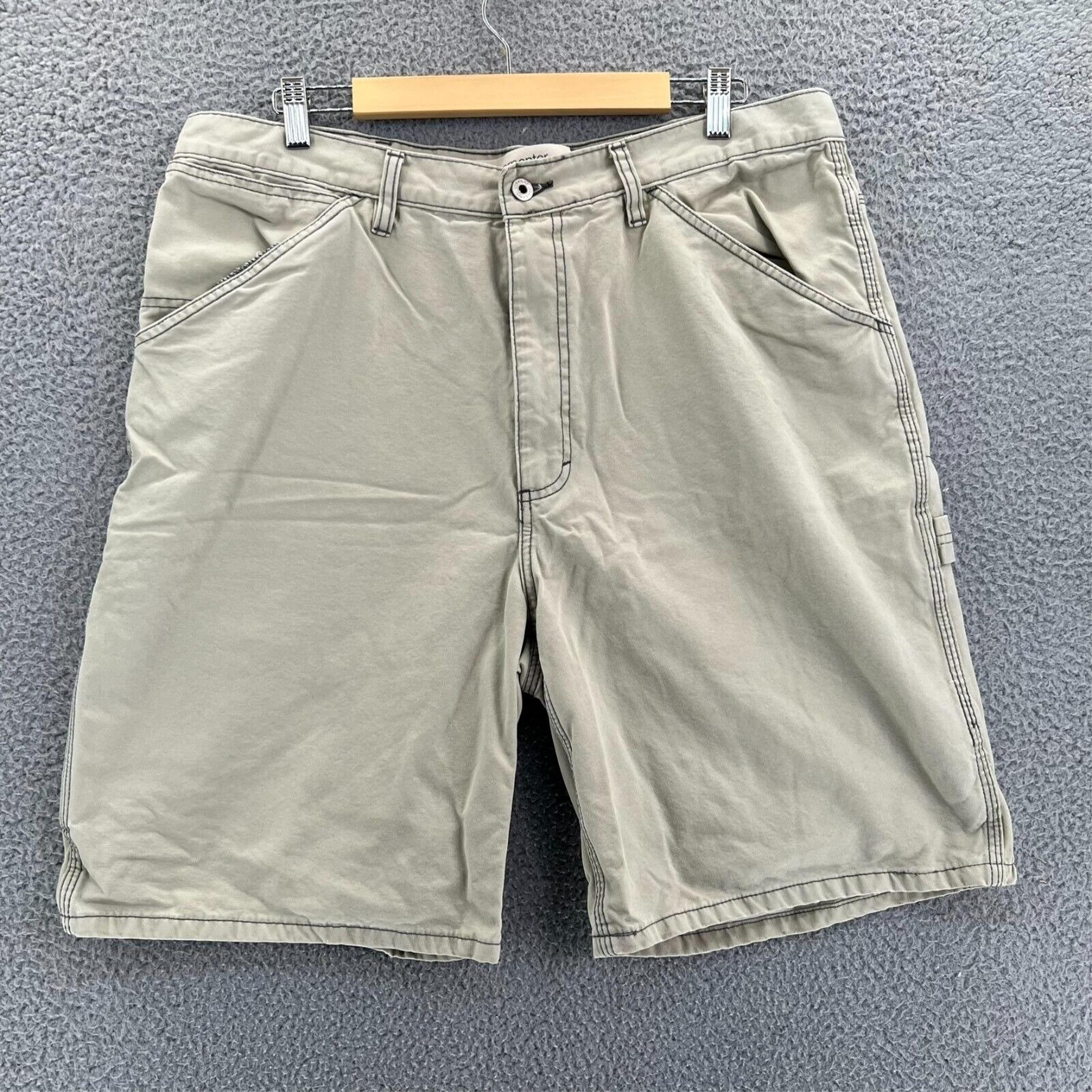 Vintage GAP Carpenter Shorts Mens Size 38 Beige Workwear Industry Standard