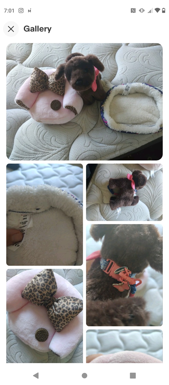 American girl dog, couch,bed excellent condition